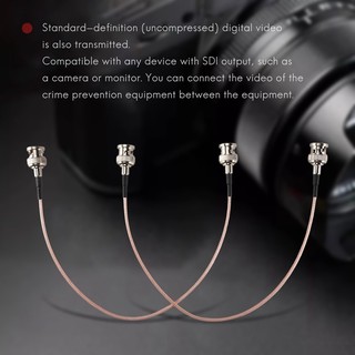 2 Chiếc Cáp BNC 75 Ohm 30cm Cho Máy Ảnh Thiết Bị Video Hỗ Trợ HD-SDI 3G-SDI 4K 8K