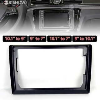 Lookshow 2 Din 9 Inch 10 Inch Đến 7 Inch Bảng Điều Khiển Trung Tâm Ô Tô Khung Vô Tuyến Thích Hợp Cho Tất Cả Các Mẫu Xe Ô Tô DVD Radio Fascia Bảng Điều Khiển Hệ Thống Android N3Y5