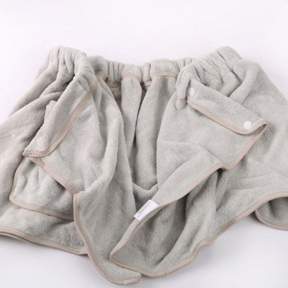 Quần Short Nam SAIA Gợi Cảm, Quần Short Tắm Bơi Ngắn, Bộ Đồ Ngủ Dày Mềm Microfiber Bên Chia Khăn Tắm Quần Dành Cho Nam