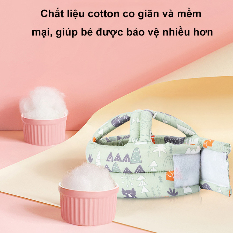 【SKISOPGO】Mũ bảo vệ đầu cho bé,Mũ bảo hiểm chống rơi gối cho bé tập đi,Mũ chống té ngã cho bé，Bảo vệ bé mà vẫn thoáng