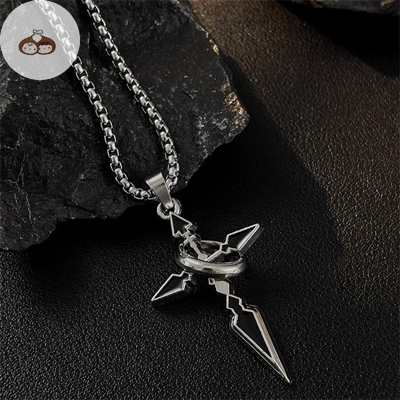Ars Vintage Chữ Thập Mặt Dây Chuyền Vòng Cổ Cho Nam Đa Năng Dây Chuyền Hợp Thời Trang Mồ Hôi Punk Vòng Cổ Trang Sức Quà Tặng VN
