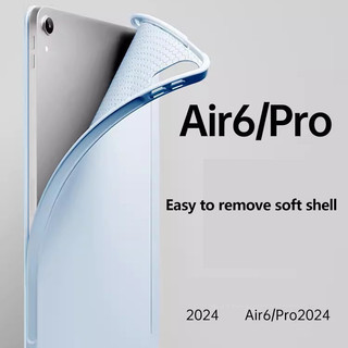 Ốp Lưng Thông Minh Cho iPad Air 11 2024 Air6 Pro 11 13 2024 Air 13 5 4 3Pro 2 1 10th 10.9 10.2 9th 8th 7th 9.7 Mini 6 5 4 3 2 1 Pro122.9 Da Thông Minh Trifold Đứng Bảo Vệ Toàn Diện Bao da