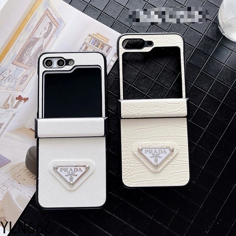 Dành Cho Samsung Galaxy Z Flip 7 6 5 4 3 7FE Cao Cấp Cao Cấp Cổ Điển Da PU Thiết Kế Ốp lưng Cho Samsung Galaxy Z Flip7 Bọc Toàn Bộ Gấp Lưng Chống Sốc Vỏ Điện Thoại