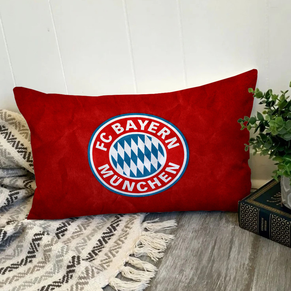 Fc Bayern Munich Logo Vỏ Gối Hình Chữ Nhật In Hình Một Mặt Đệm Polyester Trang Trí Nhà Cửa Món Quà Tốt Nhất (Không Có Lõi)
