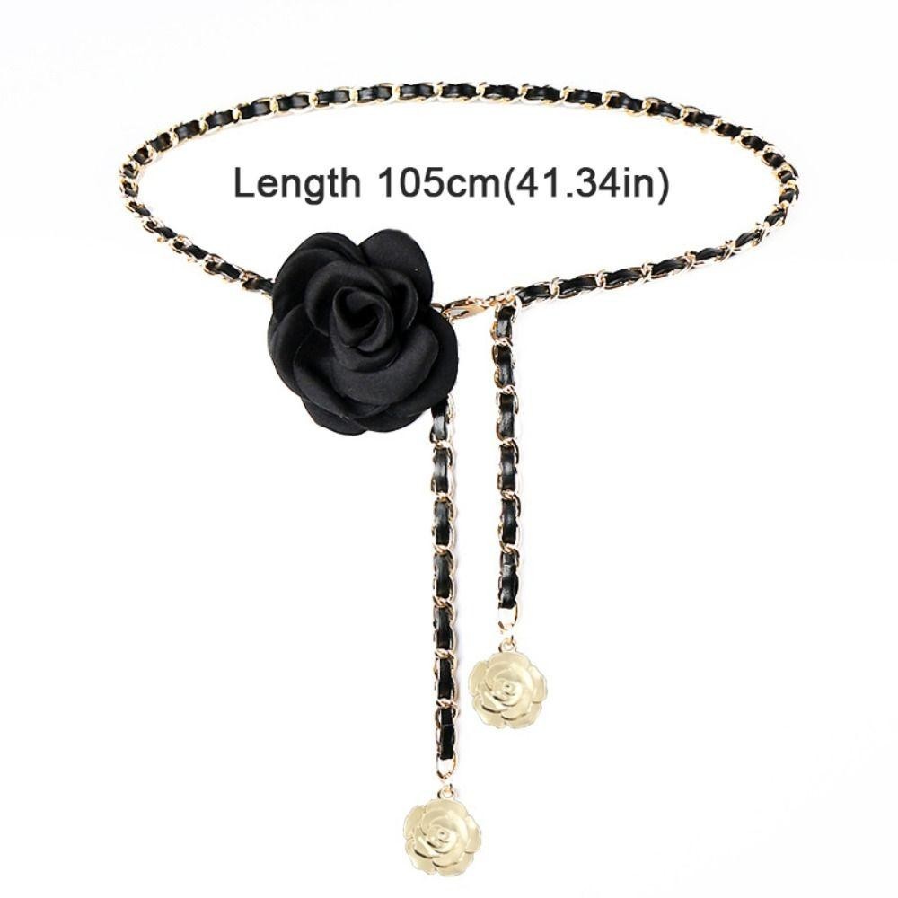 Dây thắt lưng và vòng cổ hoa Camellia, Thiết kế sang trọng, Phù hợp cho thời trang