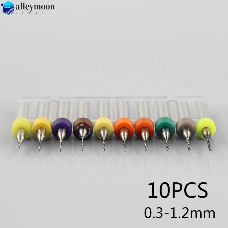 Bộ 10 Mũi Khoan Thép Vonfram 0.3-1.2mm bits
