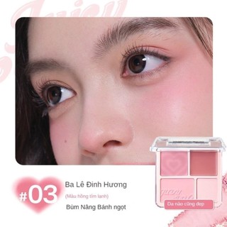 [ CHÍNH HÃNG JUDYY DOLL ] Bảng Phấn Má 4 Ô JUDYY DOLL Blush Highlight Palette