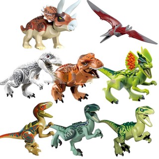 Kỷ Jura Tyrannosaurus Rex Khủng Long Khối Xây Dựng Trẻ Em Giáo Dục Sớm Xếp Hình DIY Lắp Ráp Khối Xây Dựng Đồ Chơi