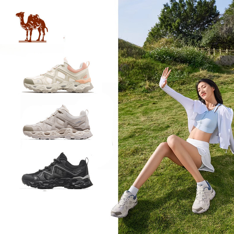 Ảnh Camel CROWN Giày đi bộ thoáng khí cho nam và nữ Giày thể thao cổ thấp chống trượt và chống mài mòn 1