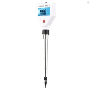 Hilivn) Máy đo đất EC Máy đo đất kỹ thuật số có màn hình đèn nền Máy kiểm tra độ mặn đất di động cho nhà kính Vườn trang trại Orchard