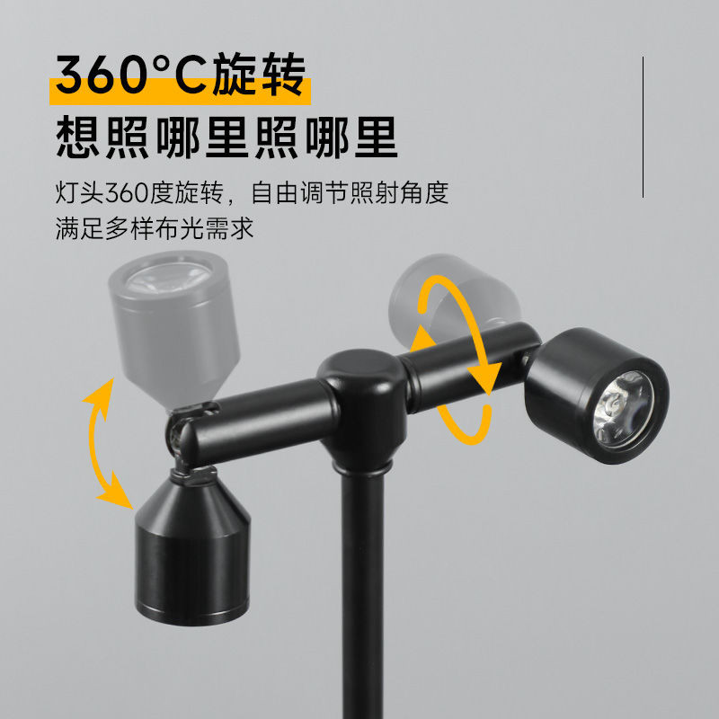 Thanh Bầu Không Khí Để Bàn Sáng Tạo Qingba, Đèn Ngủ Hai Đầu Cực Cao, Sạc Thẻ, Đèn Để Bàn