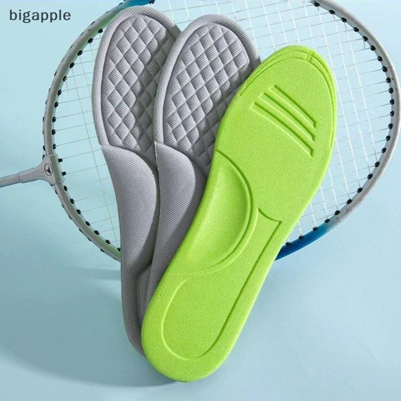 Bigapple 2 Chiếc Memory Foam Đế Unisex Mềm Mồ Hôi Đế Giày Chèn Đế Lót Nam Nữ Chỉnh Hình Thể Thao Đệm RDG