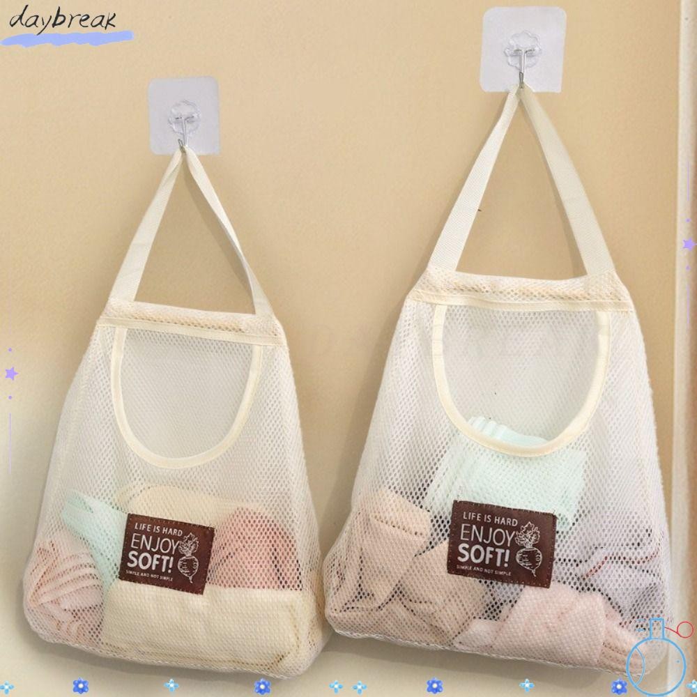 Túi đựng đồ lặt vặt DAYBREAK, Tất đựng đồ lót rau củ rỗng, Tay cầm mở rộng Túi lưới nhà bếp dung tích lớn có thể tái sử dụng
