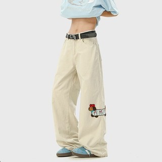 Gksss Quần Nam Mỹ retro Rời Họa Tiết Chó Con Thường Ngày Chất Lượng Cao Trung Tính Phong Cách Quần