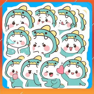 Hộp 42 Sticker HÌNH KHỦNG LONG DỄ THƯƠNG Trang Trí Xe - Điện Thoại - Laptop - Nón Bảo Hiểm Gì Cũng In | MS: 000494
