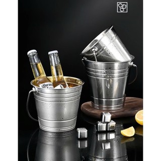 Xô Đá inox quai - XÔ ƯỚP LẠNH CHẤT LIỆU INOX 304 KHÔNG GỈ - KHÔNG BẠC MÀU Thùng Chứa Đá - Phương Trang