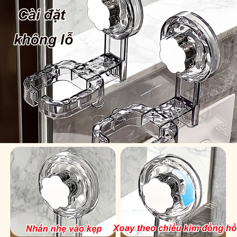Kệ đỡ máy sấy tóc đa năng tiện lợi，Không đục lỗ Giá treo máy sấy tóc dán tường nhà tắm, dễ sử dụng