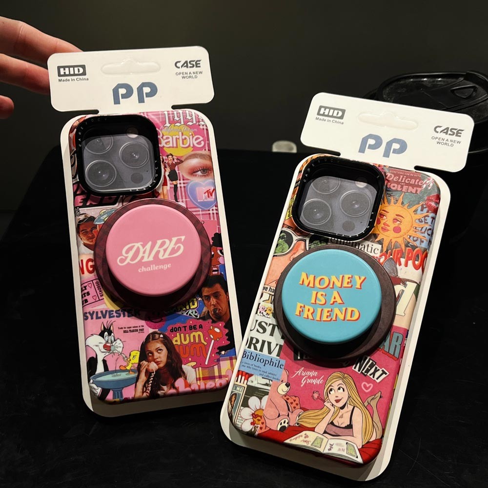 Ốp lưng cứng Tương thích với iPhone 13 13Pro 13ProMax 14 14Pro 14ProMax 15 15Pro 15ProMax 16 16Pro 16ProMax Ốp nam châm họa tiết biếm họa