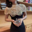 1 Chiếc Ngọc Trai Mới handmade Khăn choàng retro Ngọc Trai Dệt Vòng Cổ Sóng Ngọc Trai Phụ Kiện