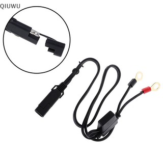 Qiuwu Đầu nối vòng đầu cuối pin xe máy khai thác Bộ sạc 12v Cáp chuyển đổi Y.