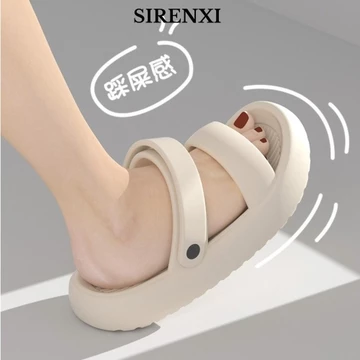 Dép đựng bánh mì SIRENXI, Dép mây nhẹ chống thấm nước dành cho nữ, Dép đi biển thoải mái đế dày hai chiều