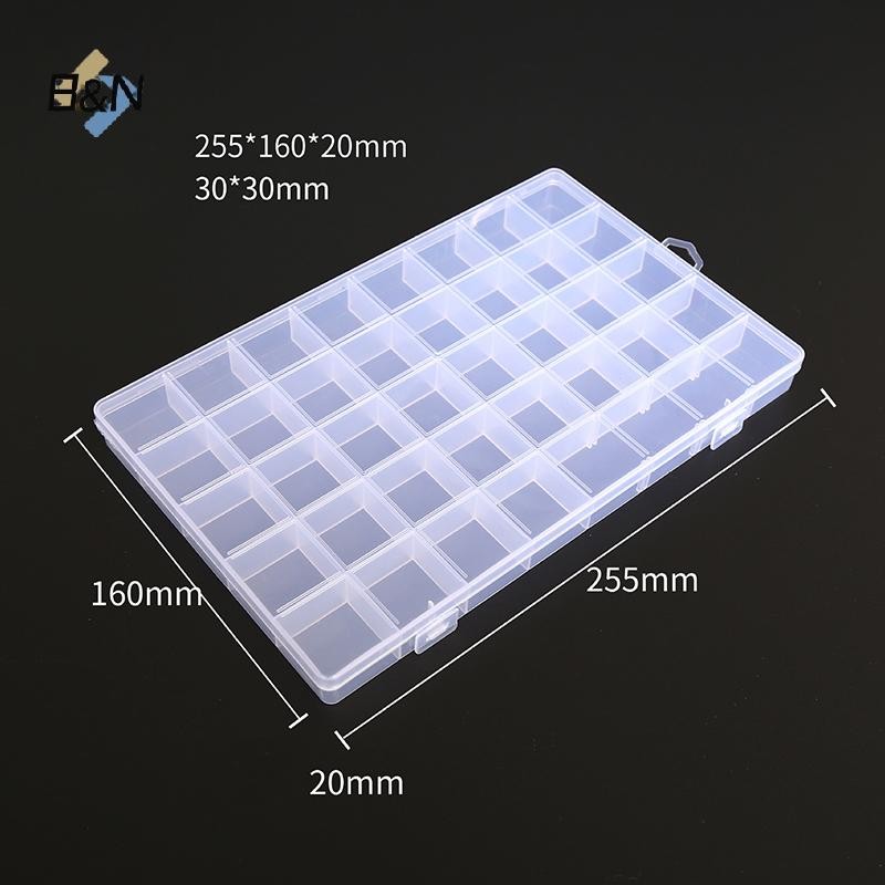 Hộp Bảo Quản Trong Suốt Di Động B & N 40 / 12 / 28 Lưới Nhựa Trong Suốt Sắp Xếp Có Hộp Đựng Trang Sức Bông Tai Vít Móng Tay Phần.