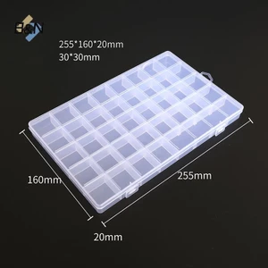 Hộp Bảo Quản Trong Suốt Di Động B & N 40 / 12 / 28 Lưới Nhựa Trong Suốt Sắp Xếp Có Hộp Đựng Trang Sức Bông Tai Vít Móng Tay Phần.