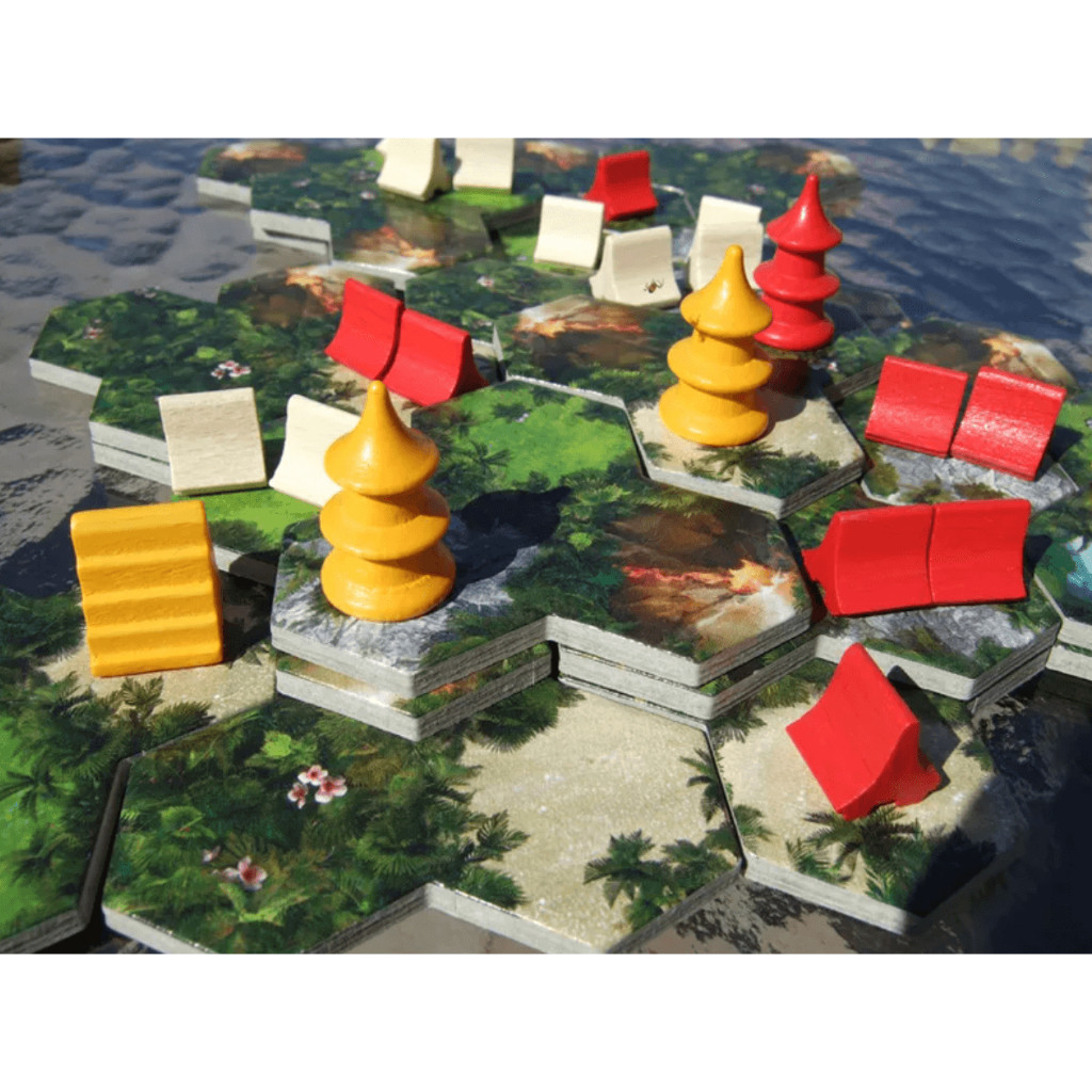Boardgame Taluva Trò chơi xây dựng làng trên đảo Tigar