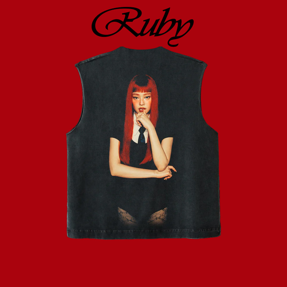 Blackpink Kpop BLACK PINK 2025 JENNIE Ruby Album Merch Rửa Cotton