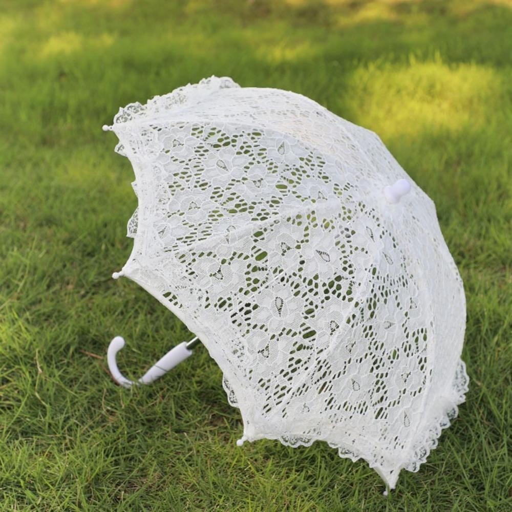 Nhỏ Dù che nắng OUSXA thêu ren, phù hợp làm đạo cụ chụp ảnh cưới và đồ dùng thanh lịch