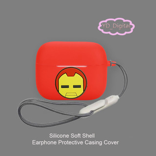 Dành Cho Oppo enco Buds 3 pro / air 4i Tai Nghe Silicon Chống Thấm Nước Chống Sốc Vỏ Mềm Marvel Bảo Vệ Tai Nghe Da Có Nhẫn