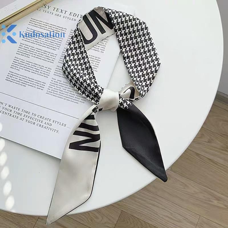 Kudosation Nữ N Dài Khăn 190x4.5cm Chấm Bi Dây Buộc Túi Ruy Băng Choker Streamer Nữ Phụ Kiện