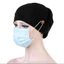 IAPPORTUNIA Chemo Cap, Khăn xếp ly bằng Cotton màu trơn, Phụ kiện Mũ bảo vệ tai Nút Render Nữ