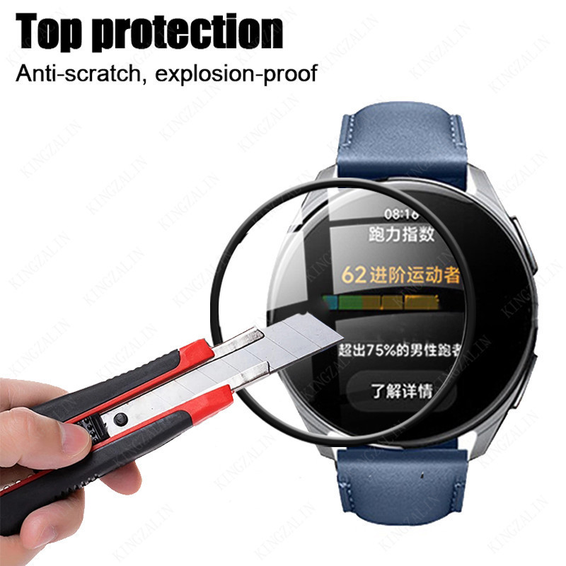 1-3 Chiếc 9D HD Đen Edge Kính Cường Lực Cho Xiaomi Watch S2 42mm 46mm S1 Active Pro S3 Chống Vân Tay Bảo Vệ Màn Hình Cho Xiaomi Mi Poco Watch Lite Watch 2 Pro Màu Thể Thao