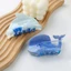 DARON Động Vật Vuốt Tóc, Cá Voi Biển Xanh Cá Voi Kẹp Tóc, Phụ Nữ Dễ Thương Mũ Động Vật Cá Mập Kẹp Lấy Kẹp Hàng Ngày