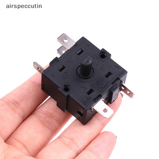 Airspecutin 3 / 5 Pin 2 / 4 Vị trí Bộ chọn quay AC 250V 16A Máy sưởi phòng điện EN