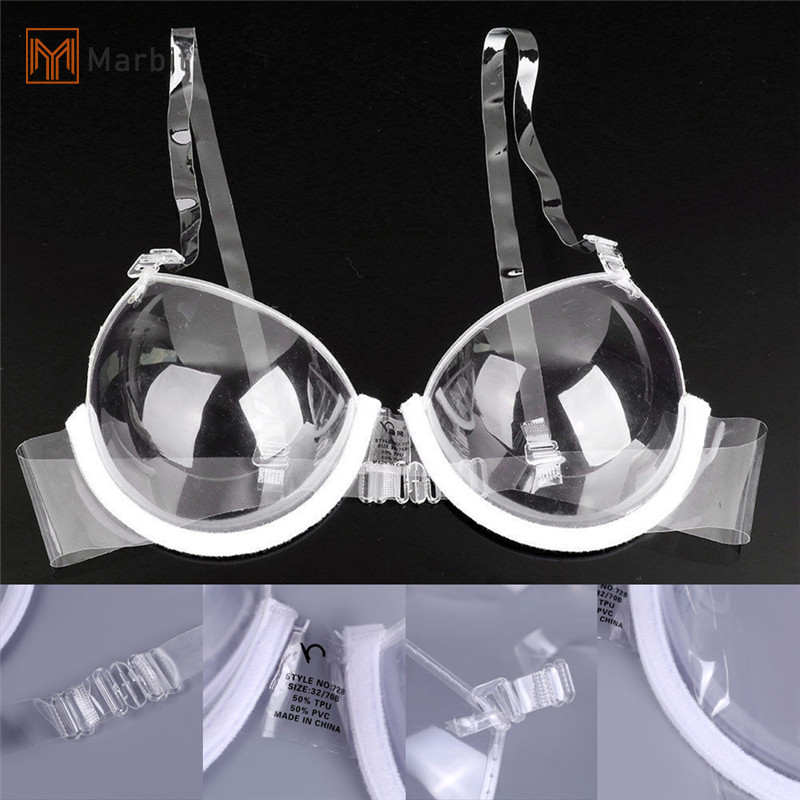 Marbit Thời Trang Trong Suốt Đẩy Lên Dây Đeo Áo Ngực Vô Hình Áo Ngực Nữ Underwire Mới