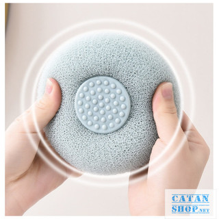 Cục Bông Tắm Massage Gắn Tường, Tẩy Da Chết, Bông Tắm Tròn GD818-BnTam