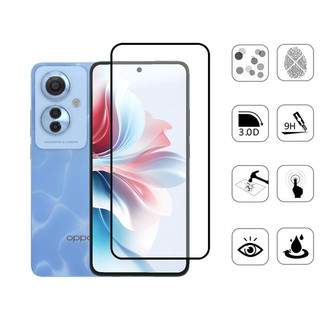 Oppo Reno 11F 5G Kính Cường Lực 2 Trong 1 Bảo Vệ Màn Hình Cho OPPO Reno 11 F 10 Pro Plus 7 4G 5G Phim Bảo Vệ Màn Hình Có Phim Ống Kính Máy Ảnh