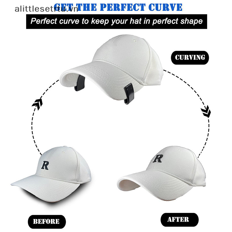 Alittlesetrtu Bender Hat Hấp Dụng cụ uốn cần thiết Định hình bóng chày Phụ kiện mũ cạnh cong cho đường cong vành hoàn hảo VN