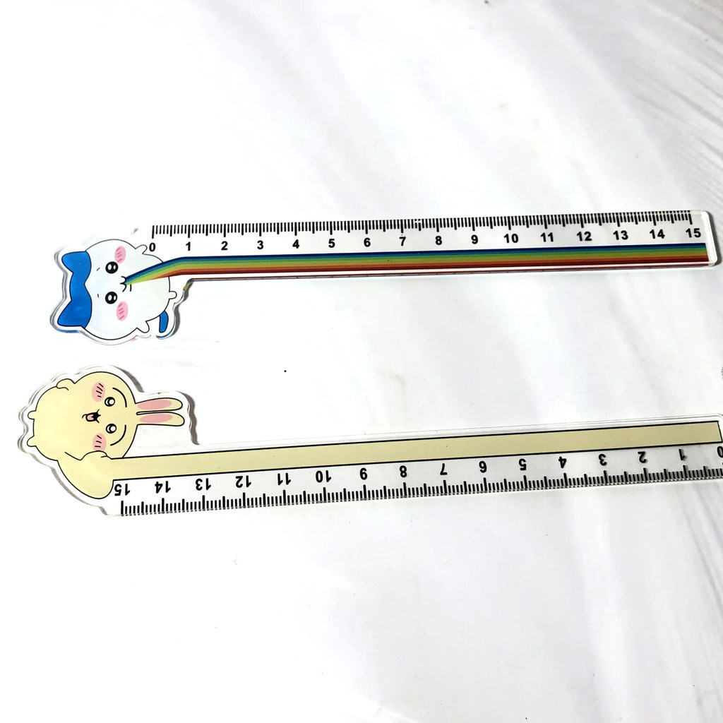 YT4 15CM Hoạt Hình Dễ Thương Chiikawa Hachiware Usagi Thước Thẳng Trường Quà Tặng Cho Trẻ Em Vui Nhộn Sinh Viên Văn Phòng Phẩm