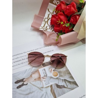 [Rẻ vô địch]Kính râm mát nam nữ thời trang  hot trend form tròn sang chảnh
