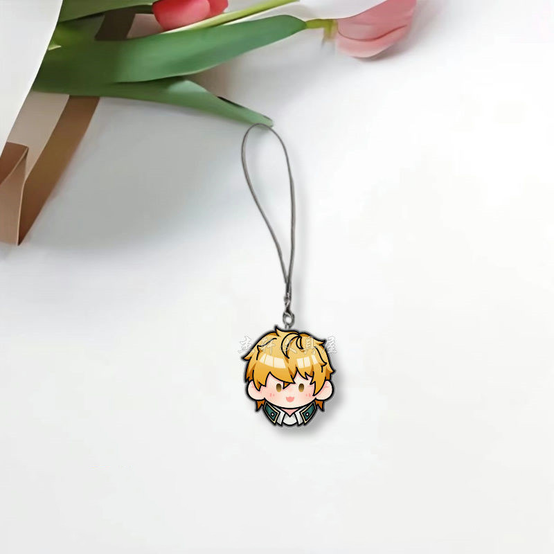 Gió Ngắt Điện Thoại Di Động Dây Sakura Haruka Suou Hayato Acrylic Mặt Dây Chuyền Kawaii Dây Treo Dễ Thương Anime Hàng