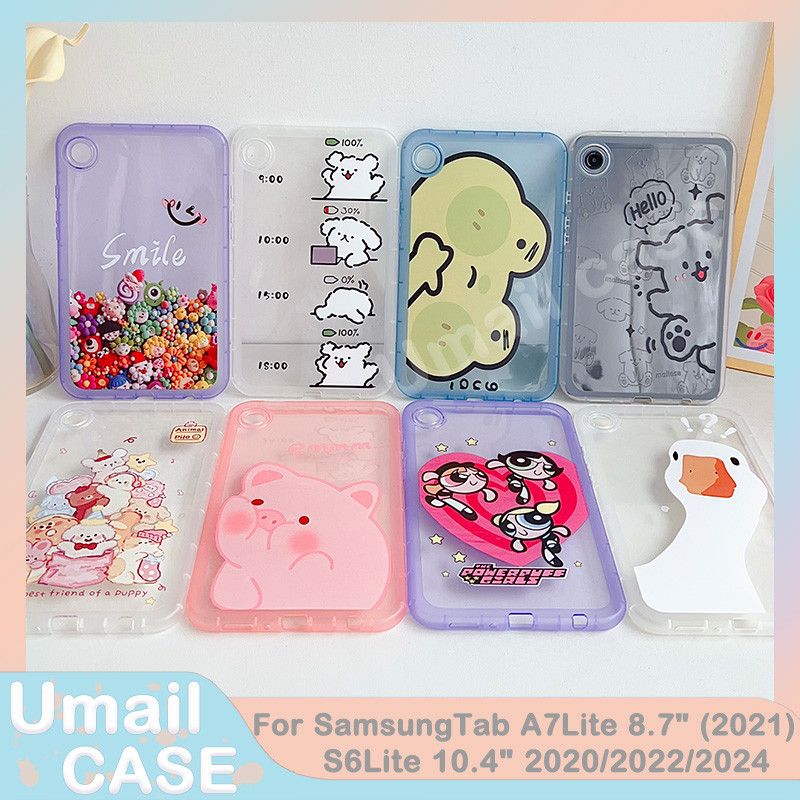 Ốp Lưng Máy Tính Bảng TPU Chống Rơi Cho Samsung Tab A T290 T295 A7 Lite 8.7 T220 A8 10.5 X200 S6 Lite P610 Tab A9 X110 A9 + X210 S7S8 T870 S9 S9 FE X710 S7 + S8 + S7FE T730 X8 S9 + S9fe + 12.4