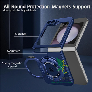 Ốp lưng có thể xoay siêu từ tính cho Samsung Galaxy Z Flip 6 Z Flip 5 Z Flip 4 Z Flip 7 Vỏ giữ vòng sạc không dây
