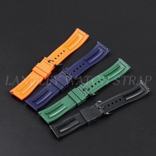 Dây đồng hồ cao su silicone 18-24mm cho Seiko 5 Cá ngừ Samurai Diver, phát hành nhanh, chống nước, dùng cho nam nữ