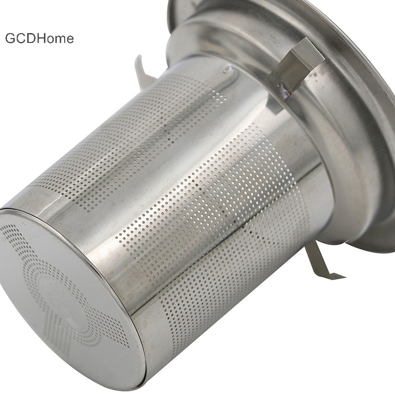 Gcdhome Lưới có thể tái sử dụng Máy lọc trà Lá Bộ lọc gia vị bằng thép không gỉ cho ấm trà HOT