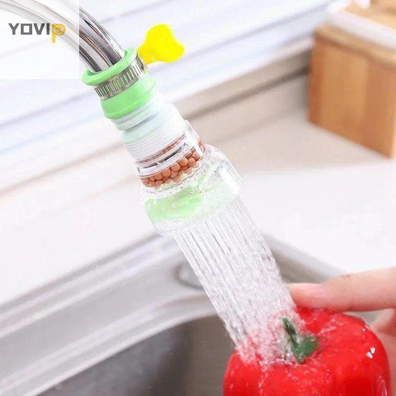 Yovip 360°Xoay Nối Dài Vòi Bếp Máy Sục Khí Ống Kính Thiên Văn er Lọc Khuếch Tán Tiết Kiệm Nước Vòi Tắm Kết Nối VN