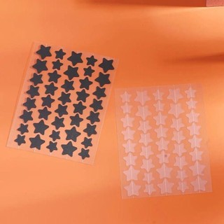 JIGK 40 Cái / tờ Miếng Dán Vỏ Mụn, Điều Hỗ trợ giảm mụn Miếng Dán Mụn Nhiều Màu Sắc, Hình Ngôi Sao Dễ Thương Chăm Sóc Da Vô Hình Miếng Dán Mụn