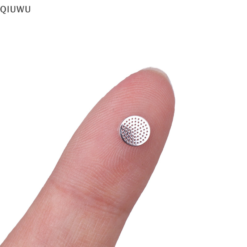 Qiuwu 20 Chiếc Tai Nghe Trong Tai Lọc Bụi Lưới Tai Nghe Chống Bụi Lưới Thép Có Keo 4.0-5.0mm.